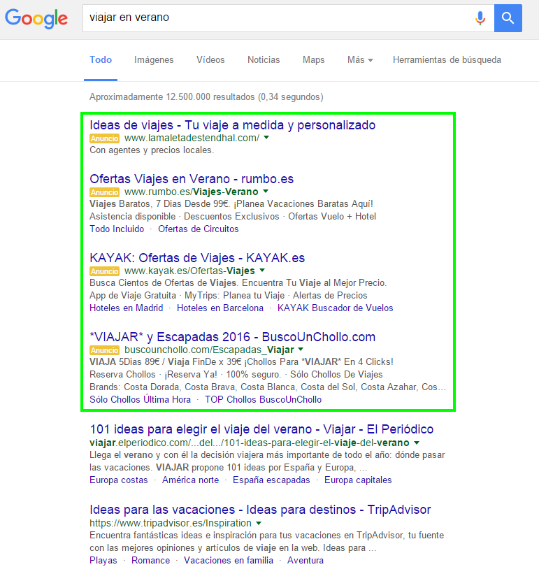 Cambios en las SERps