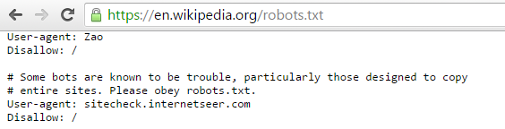 robots.txt wikipedia