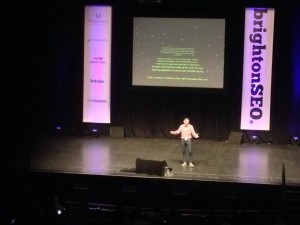 Markus Tober en su charla del BrightonSEO 2016